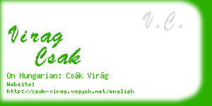 virag csak business card
